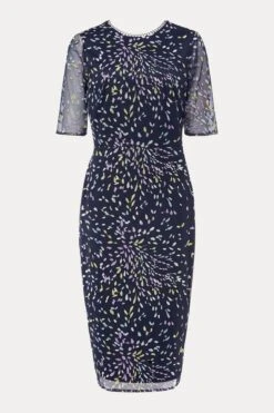 Phase Eight Aileena Besticktes Kleid, Blau -MONSON Kleidung Geschaft D96788s6