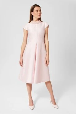 Hobbs Marcella Kleid Mit Perlenverzierung, Rosa