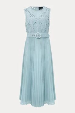 Phase Eight Amora Kleid Mit Spitzenoberteil, Kurzgröße, Grün -MONSON Kleidung Geschaft D98263s6