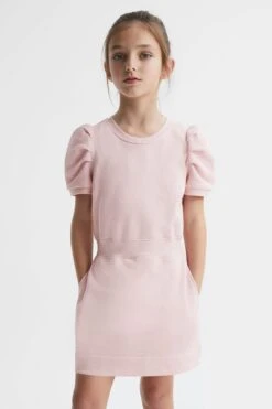 Reiss Mimi Kleid Mit Plissierten Ärmeln -MONSON Kleidung Geschaft D99099s3