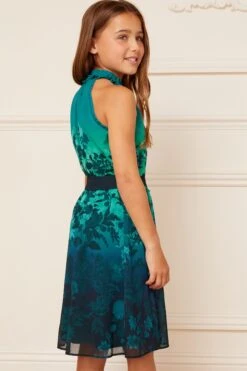 Love & Roses Bedrucktes Neckholder-Kleid -MONSON Kleidung Geschaft K22706s3