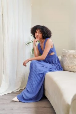 TFNC Plissiertes Kleid Mit Zierausschnitten An Der Taille -MONSON Kleidung Geschaft K53164s5