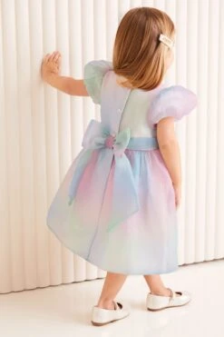 Lipsy Festliches Organza-Kleid In Regenbogenfarben (3 Monate Bis 2 Jahre) -MONSON Kleidung Geschaft K79502s3