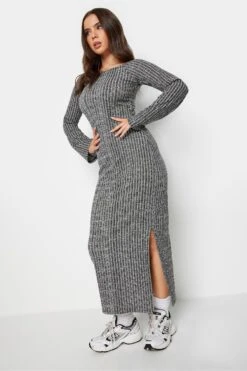 Pixiegirl Petite Geripptes Kleid Mit Raffung Hinten -MONSON Kleidung Geschaft K79618s4