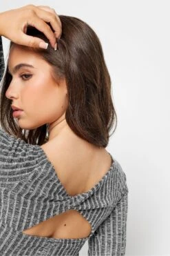 Pixiegirl Petite Geripptes Kleid Mit Raffung Hinten -MONSON Kleidung Geschaft K79618s6