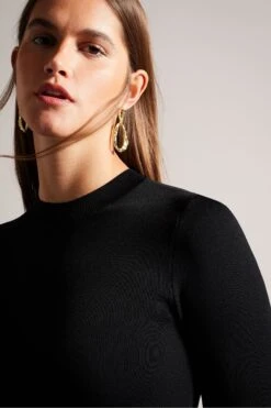 Ted Baker Rowana Figurbetontes Kleid Mit Oberteil Aus Strick Und Rüschenrock -MONSON Kleidung Geschaft K81681s3