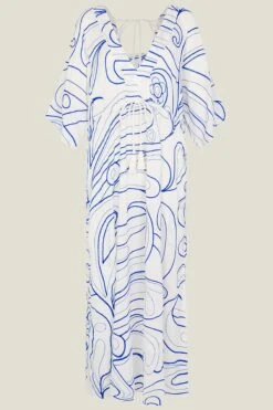 Accessorize Kleid Mit Stickerei, Weiß -MONSON Kleidung Geschaft K86483s4