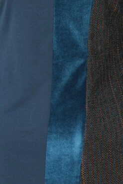 HotSquash Princess Kleid Mit Samtdetail Und Ziernaht, Blau -MONSON Kleidung Geschaft M02788s5