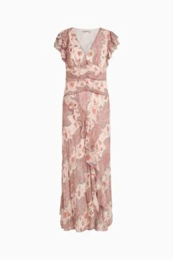 Allsaints Brea Cascade Kleid -MONSON Kleidung Geschaft M02981s5