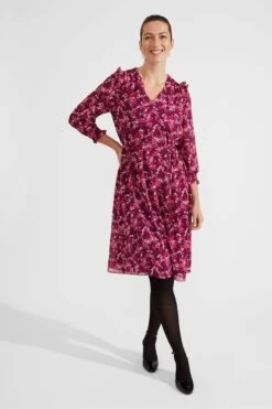 Hobbs Kurzgröße Elaina Kleid, Violett
