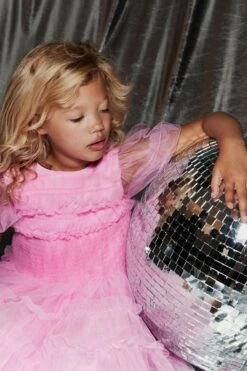 Next Party-Kleid Für Besondere Anlässe Aus Tüll Und Netzstoff Mit Puffärmeln (3–16 Jahre) -MONSON Kleidung Geschaft M66857s6