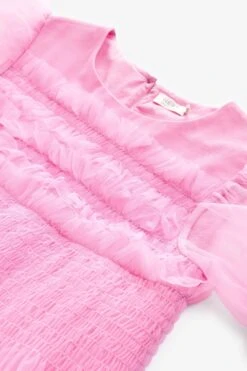 Next Party-Kleid Für Besondere Anlässe Aus Tüll Und Netzstoff Mit Puffärmeln (3–16 Jahre) -MONSON Kleidung Geschaft M66857s9