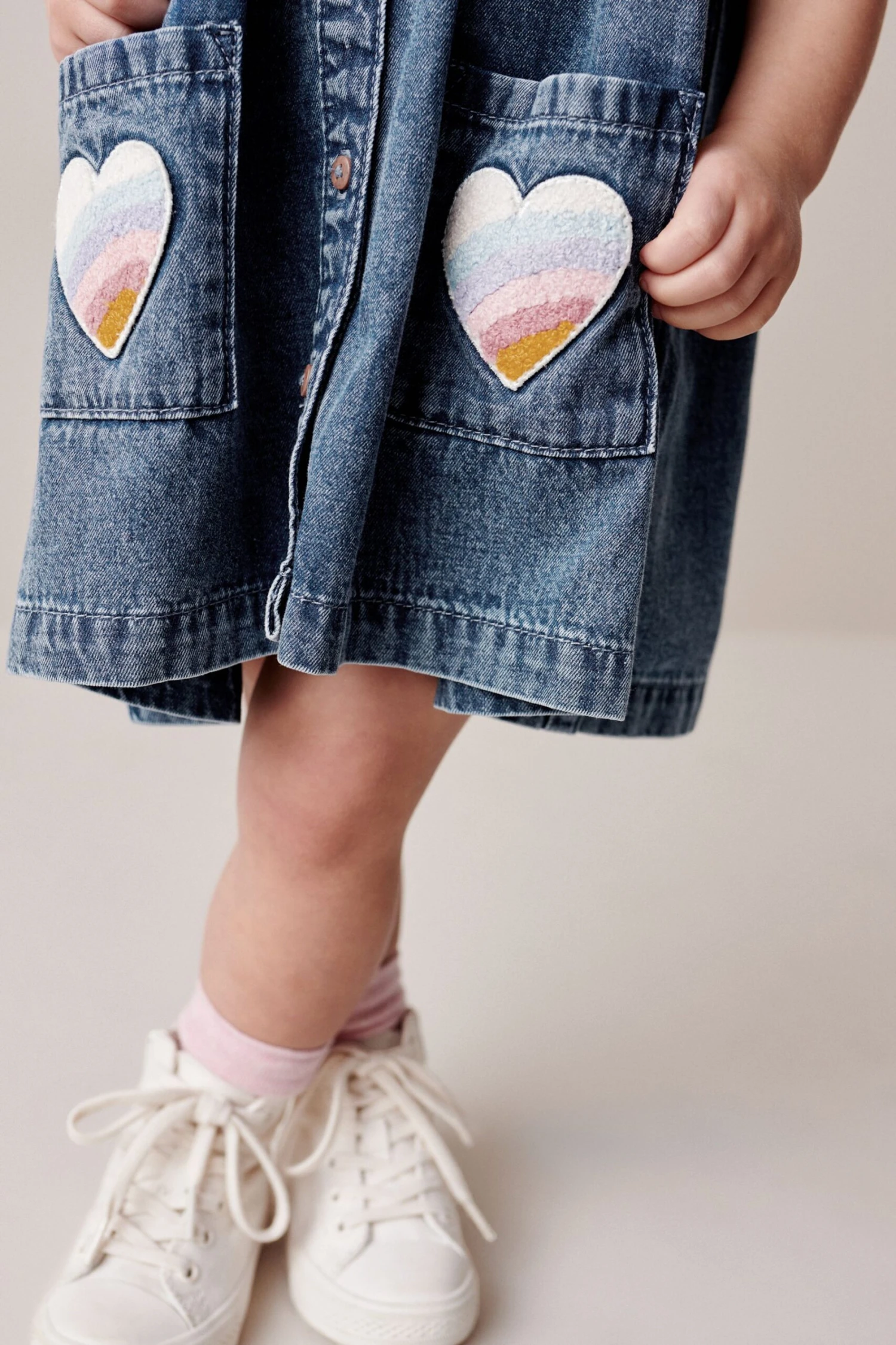 Next Blau Denim - Kleid Mit Herzdetail (3 Monate Bis 8 Jahre) 5 Next Blau Denim - Kleid Mit Herzdetail (3 Monate Bis 8 Jahre) – Bild 3