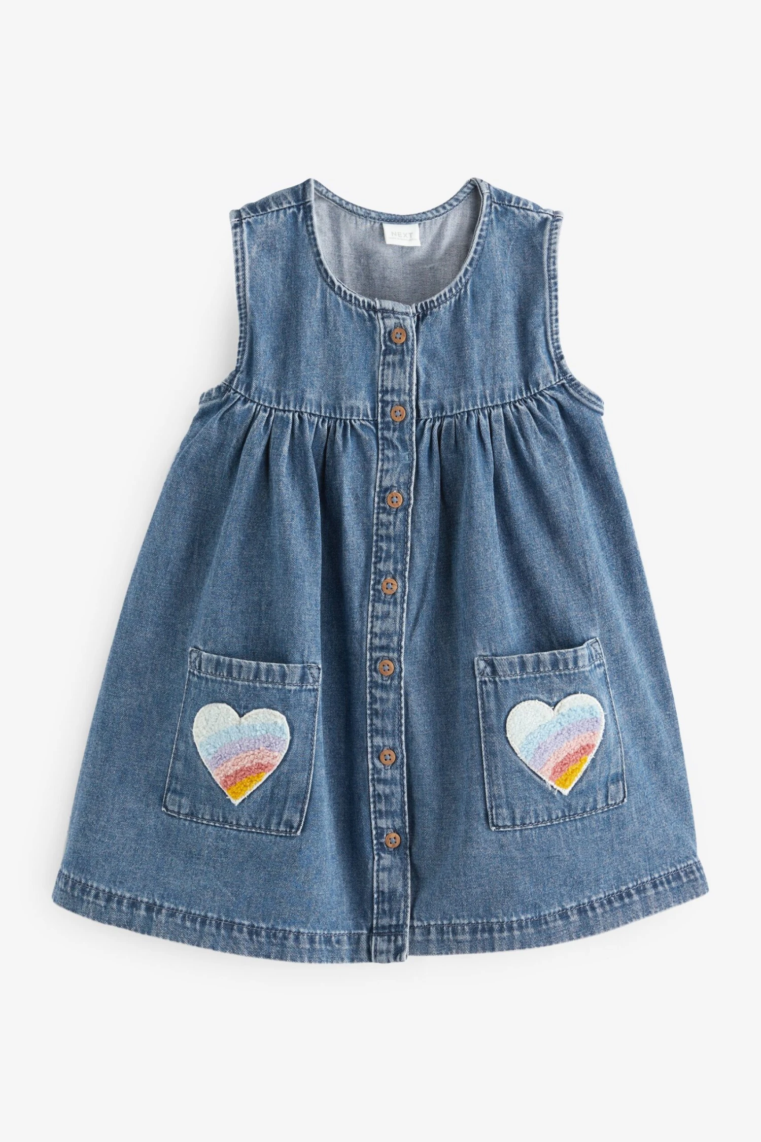 Next Blau Denim - Kleid Mit Herzdetail (3 Monate Bis 8 Jahre) 6 Next Blau Denim - Kleid Mit Herzdetail (3 Monate Bis 8 Jahre) – Bild 4