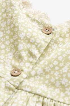 Next Gesmoktes Kleid Mit Rüschenärmeln Und Stickerei (3 Monate Bis 8 Jahre) -MONSON Kleidung Geschaft N02 844s7