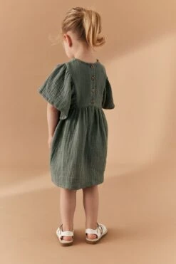 Next Kleid Mit Häkelblumendesign (3 Monate Bis 8 Jahre) -MONSON Kleidung Geschaft N02837s3