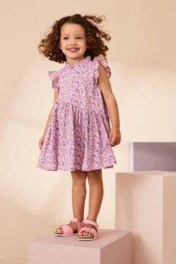 Next Flieder-Violett - Asymmetrisches Kleid (3 Monate Bis 7 Jahre)
