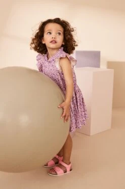 Next Flieder-Violett - Asymmetrisches Kleid (3 Monate Bis 7 Jahre) -MONSON Kleidung Geschaft N04738s4