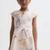 Reiss Eda Kleid Aus Scuba Mit Blumenprint -MONSON Kleidung Geschaft N05880s