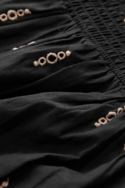 Next Schwarz - Umstandsmode Kleid Mit Lochstickerei -MONSON Kleidung Geschaft N06 139s8