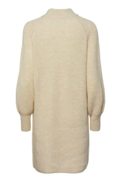 Pieces – Gestricktes Pullover-Kleid, Hoch Geschlossen Mit Ballon-Ärmel -MONSON Kleidung Geschaft N07 315s5