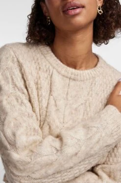 PIECES Grobmaschiges Strickpullover-Kleid -MONSON Kleidung Geschaft N07316s4