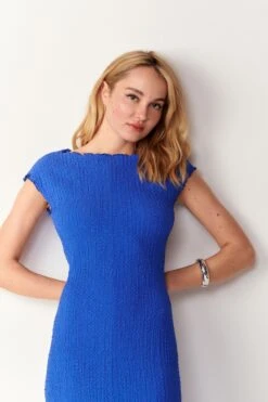 Next Kurzärmeliges Strukturiertes Jersey-Kleid Mit Säulen 12 Next Kurzärmeliges Strukturiertes Jersey-Kleid Mit Säulen -MONSON Kleidung Geschaft N11 526s4