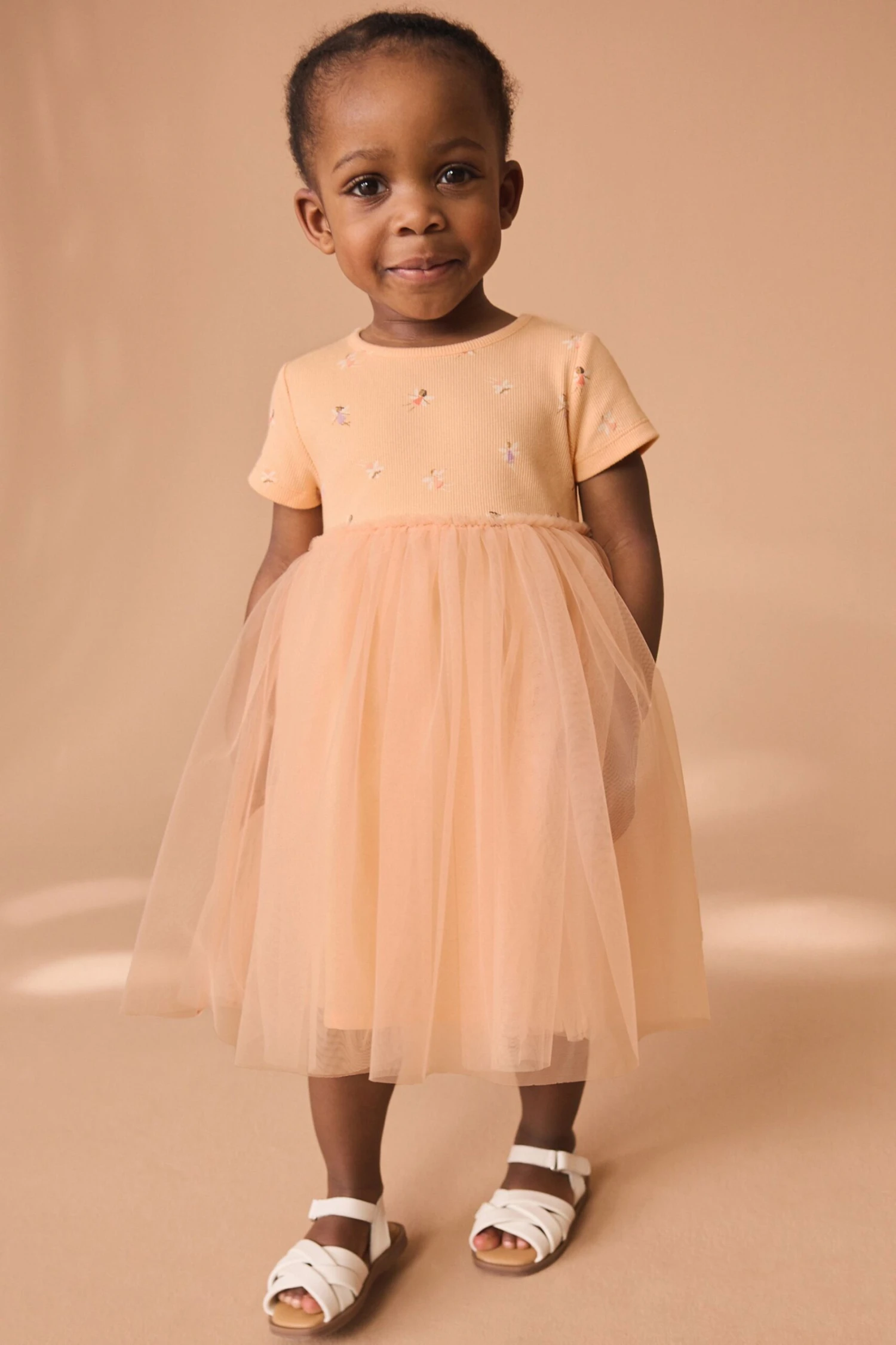 Next Rosa - Geripptes Kleid Mit Mesh (3 Monate Bis 7 Jahre) 3 Next Rosa - Geripptes Kleid Mit Mesh (3 Monate Bis 7 Jahre)