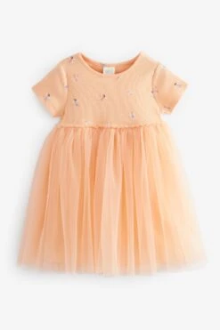 Next Rosa - Geripptes Kleid Mit Mesh (3 Monate Bis 7 Jahre) 12 Next Rosa - Geripptes Kleid Mit Mesh (3 Monate Bis 7 Jahre) -MONSON Kleidung Geschaft N13 176s5