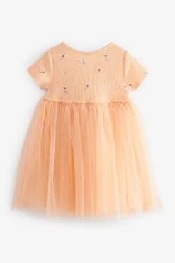 Next Rosa - Geripptes Kleid Mit Mesh (3 Monate Bis 7 Jahre) 13 Next Rosa - Geripptes Kleid Mit Mesh (3 Monate Bis 7 Jahre) -MONSON Kleidung Geschaft N13 176s6