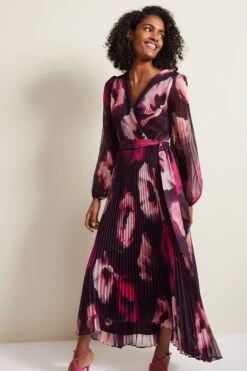 Phase Eight Isadora Plissiertes Kleid, Mehrfarbig -MONSON Kleidung Geschaft N20861s3