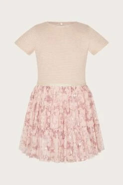 Monsoon Disco Kleid Mit Streifen- Und Einhorndesign