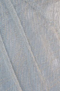 Adrianna Papell Gestuftes Kleid Aus Netzstoff In Metallic-Optik, Blau -MONSON Kleidung Geschaft N21484s7