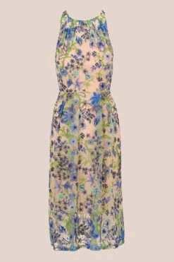 Adrianna Papell Besticktes, Ausgestelltes Kleid, Blau -MONSON Kleidung Geschaft N21528s7