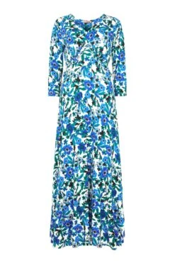 Joe Browns Geblümtes Jersey-Kleid Mit V-Ausschnitt -MONSON Kleidung Geschaft N25323s5