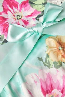 Monsoon Kleid Mit Blütenmuster Und Bindeband -MONSON Kleidung Geschaft N27389s3