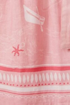 Reiss Eliza Baumwoll-Leinen-Kleid Mit Angeschnittenen Ärmeln Und Gürtel -MONSON Kleidung Geschaft N27683s4