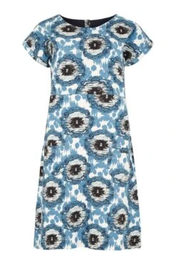 Weird Fish Tallahassee Bedrucktes Kleid Aus Bio-Jersey -MONSON Kleidung Geschaft N28101s6