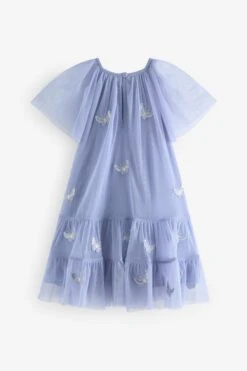 Next Kleid Aus Netzstoff Mit Schmetterlingsmuster (3 Monate Bis 7 Jahre) -MONSON Kleidung Geschaft N31 399s6