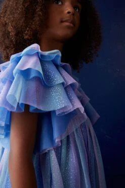 Next Violett/Blau Glitzernd - Party-Kleid Aus Netzstoff Mit Rüschenärmeln (3–16 Jahre) 12 Next Violett/Blau Glitzernd - Party-Kleid Aus Netzstoff Mit Rüschenärmeln (3–16 Jahre) -MONSON Kleidung Geschaft N31959s4
