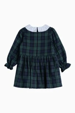 Blaues Tabitha Willow Tartan-Kleid Von Trotters London -MONSON Kleidung Geschaft N32058s4