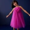 Next Kleid Aus Netzstoff Mit Ansteckblume (3–16 Jahre) -MONSON Kleidung Geschaft N33 155s