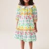 Little Bird By Jools Oliver Florales Kleid Mit Kragen -MONSON Kleidung Geschaft N33118s