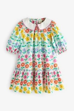 Little Bird By Jools Oliver Florales Kleid Mit Kragen -MONSON Kleidung Geschaft N33118s11