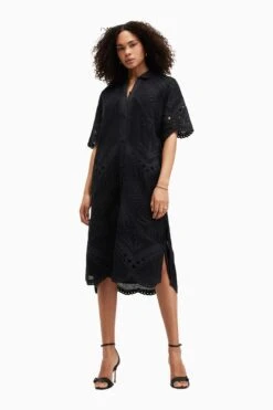 Allsaints Meria Kleid Mit Lochstickerei -MONSON Kleidung Geschaft N33598s5