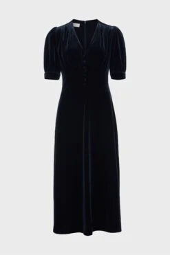 Hobbs Alessia Jersey-Kleid, Blau -MONSON Kleidung Geschaft N33891s4