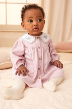 Next Rosa - Baby 2-teiliges Besticktes Set Mit Kleid Und Strumpfhose (0 Monate Bis 2 Jahre)