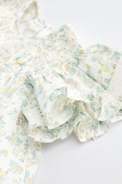 Next Grün/Blümchenmuster - Kleid Und Höschen Im Babyset (0 Monate Bis 2 Jahre) -MONSON Kleidung Geschaft N34 651s7