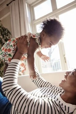 Next Rot/Blau Kirsche Floral - Baby Jersey Kleid 2 Pack (0 Monate Bis 3 Jahre) -MONSON Kleidung Geschaft N34573s4