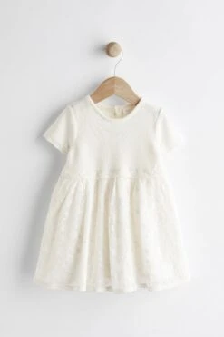 Next Ecru/Besonderer Anlass - Baby-Kleid (0 Monate Bis 2 Jahre)